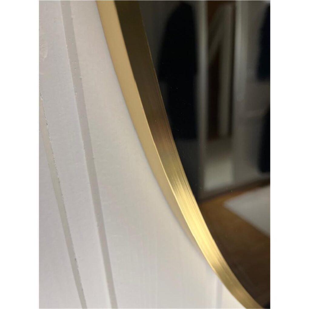 CLARITE Runder Wandspiegel Ø90cm - goldener Rahmen - 5.JPG