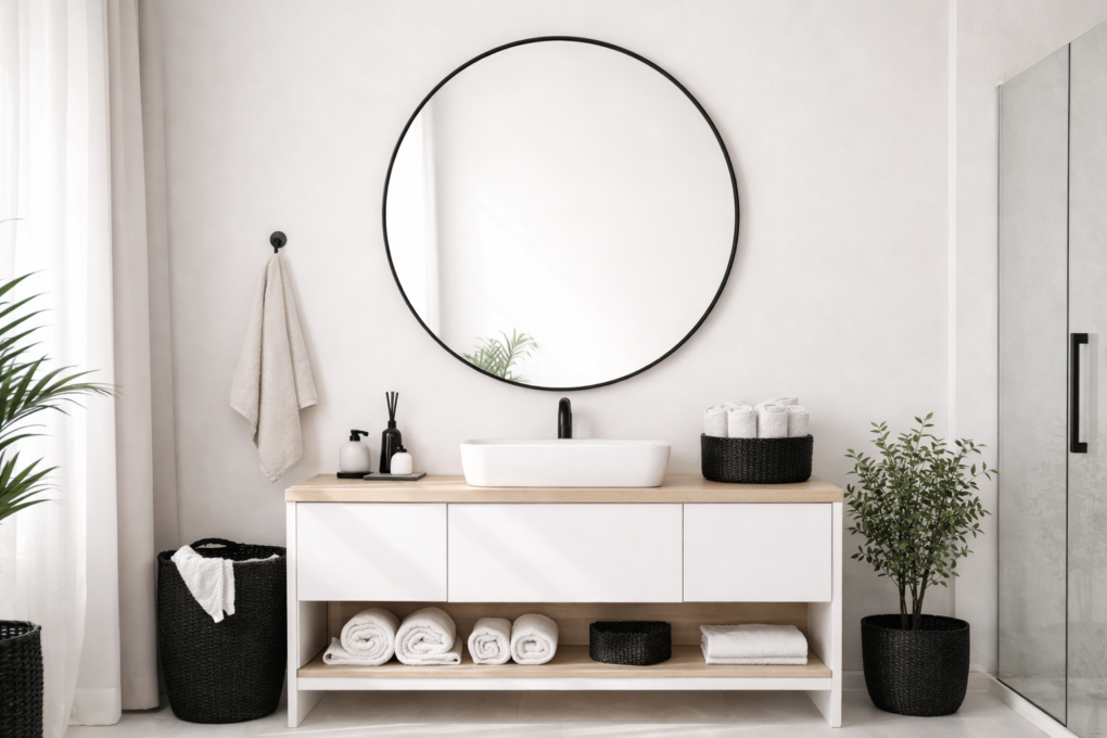 CHICAGO runder Spiegel scharz.png